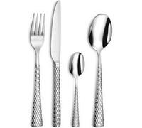 Amefa Ménagère 24 couverts Quadrille – Acier inox 18/0, finition brillante, compatible lave-vaisselle