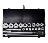 Coffret métal de douilles et accessoires BGS - 20 pcs - 15113 G
