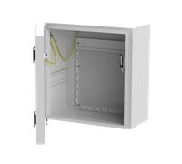 Coffret métal vide IP66 petit modèle avec RAIL DIN + grille perforée - SEWOSY - COF-IPP1