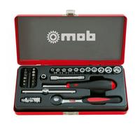 Coffret Métallique 1/4" Mob - 29 Pièces Cliquet Rond Premium