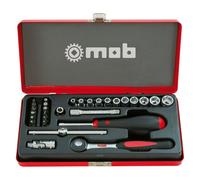 Coffret Métallique 1/4" Mob - 29 Pièces Cliquet Rond Premium