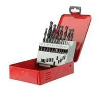 Coffret 19 forets métaux - DIAGER - HSS standard angle 118° Diam.1 à 10 mm par 0,5 mm