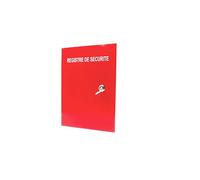 Coffret métallique pour registre de sécurité - Rouge RAL 3000 - Acier Robuste avec Fermeture Triangle - H350 x L250 x P50 mm - Livré avec clé