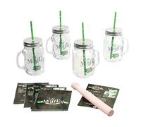 COFFRET MOJITO 9 PIECES CHOPPES PAILLES PILON RECETTES COCKTAIL SOIREE