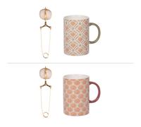 Coffret mug avec infuseur Rangoli 40 cl (1 modèle aléatoire)