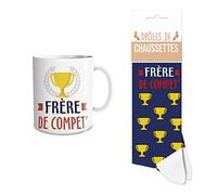 Coffret Mug et Chaussettes - Frère de Compet'