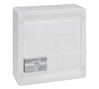 Coffret multimédia basique avec brassage - équipé et précâblé 4 prises RJ45