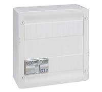 Coffret multimédia basique avec brassage - équipé et précâblé 4 prises RJ45