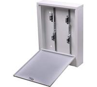 Coffret mural largeur 450 mm x hauteur 600 m x profondeur 120 mm avec supports pour 2 collecteurs distribution eau chaude/eau froide sanitaire ou chauffage NOYON & THIEBAULT