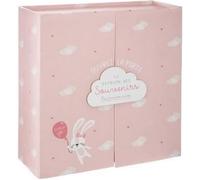 Coffret Naissance - Souvenir - Porte Nuage Rose - Rangement - Dimensions 21 5x22 3x9 2 cm - Mixte