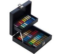 Coffret Bois Pastel Sennelier - 60 Demi-Pastels à l’Écu - Pigments Purs, Résistance Lumière, Couleurs Professionnelles - Idéal Artistes & Débutants