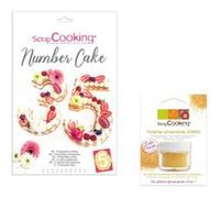 Coffret Number cake + paillettes dorées -