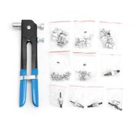 Coffret outil à riveter - TEMPSA - 86PCS - Inserts écrou filetés M3-M8 - 5 mandrins (M3/M4/M5/M6/M8) - Pince riveteuse