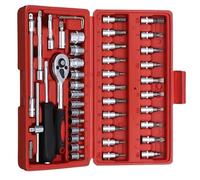 Coffret outil polyvalent Jeu De Clés À Douille 46 Pièces Outil De Réparation Automobile Moto Domestique Couple À Cliquet Pour Combo Boîte À Outils Mécaniques