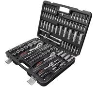Coffret outil polyvalent Jeu De Douilles Outil De Réparation Automobile liquet Outils Manuels Outil À Cliquet Et Étui 171 Pièces