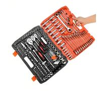 Coffret outil polyvalent Kit Compact De 151 Pièces Soins Pour Vélo Et Moto Ensemble D'outils Automobiles Douille D'entraînement Jeu De Clés À Cliquet Outils Manuels