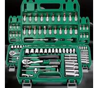 Coffret outil polyvalent Kit De Réparation Automobile Boîte À Outils 46 Pièces Ensemble Cliquet Kit D'outils Essentiels D'entretien Automobile La Maison Outils À Main