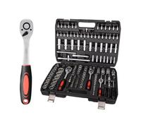 Coffret outil polyvalent Kit D'outils De liquet Jeu De Douilles 172 Pièces Avec Cliquet Ensemble Polyvalent De 172 Pièces Jeu De Clés À Outils De Réparation Automobile