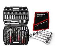 Coffret Outils Kraft Muller CRV171 pièces Douilles, Cliquets, clés plates cliquet, pour amateurs et PRO, en Chrome vanadium Chrome