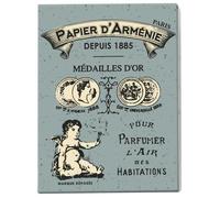 Coffret - Papier d'Arménie - Vintage - 6 carnets - Style graphique - Couleur bleu