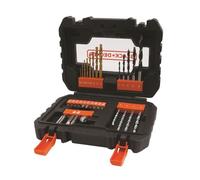 Black & Decker Coffret perçage et vissage A7233-XJ – 31 pièces, forets titane, embouts – Graphite