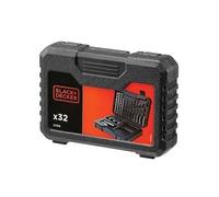 Black & Decker Coffret de perçage et vissage A7216-XJ 32 pièces avec accessoires Noir
