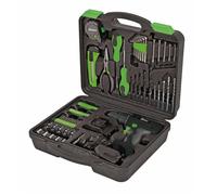 Ribimex Coffret perceuse-visseuse 12 V 1,3 Ah 1 batterie lithium