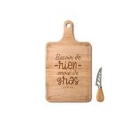 Coffret planche apéritif bambou Besoin de rien envie de gras