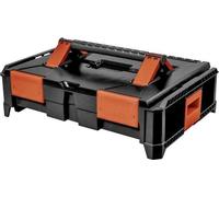 Coffret Professionnel Emboîtable ABS, 46x34x14 cm, Robuste et Compact
