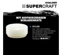 Coffret promotionnel « Dreamteam Maintenance », marteau doux SUPERCRAFT avec manche en hickory et marteau doux BASEPLEX, acétate de cellulose / nylon | 3366s001