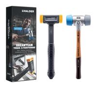 Coffret promotionnel HALDER Dreamteam construction de portes et fenêtres, marteau de protection SIMPLEX 50:40, TPE-soft/TPE-mid et marteau de protection SECURAL plus | 3113s003