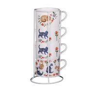 Coffret rack 4 tasses Loris 10cl