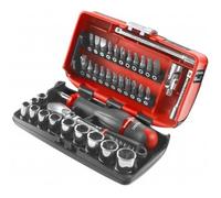 Coffret radio Facom NANO cliquet étanche 1-4 38 pièces - FACOM - RL.NANO1PB - Rouge