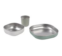 Coffret repas inox sage green
