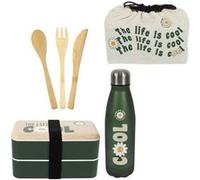 Coffret Repas Lunch Box 4 Pièces 25cm Vert