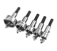 Coffret Scie Cloche 5PCS Scie Trépan en HSS Cobalt Ø16/18 5/20/25/30mm Scie Cloche en Acier Haute Vitesse Alliage Acier Acier In