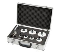 Makita Jeu de 2 trous BiM Ezychange en coffret Al 25,32,40,51,65,68,76 + foret HSS-G E-12295
