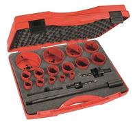 Coffret scies trépans 15 diamètres et accessoires SAM OUTILLAGE