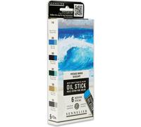Coffret Sennelier de 6 mini-bâtons à l'huile - Paysage marin - N130116.04