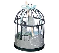 Coffret Senteur Romance Zen Cage en métal, Diffuseur de Parfum et Bougie parfumée - Atmosphera