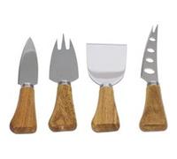 Coffret service fromage 4 couverts de service bois et inox - Table Passion - Marron - Acier Inoxydable (inox) G