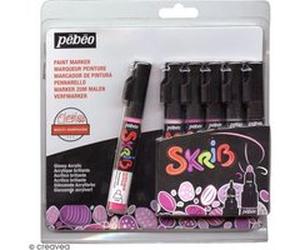 Coffret Skrib Marqueur peinture acrylique - Dragées - 6 marqueurs G