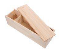 Coffret Sommelier en Bois Bouteille, Poignée Pratique | Boîte Bois avec Poignée, Grain Khaki, Structure Solide, pour Anniversaire et Pendaison de Crémaillère