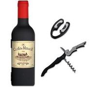 Coffret sommelier en forme de bouteille de vin Multi