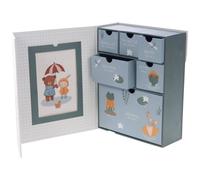 Coffret Souvenirs Naissance Marron, Bleu TU