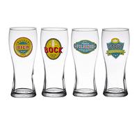 Table Passion – Chope à bière de 50 – Verre transparent – Coffret de 4