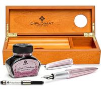 Coffret stylo plume Diplomat Aero rose antique avec encre, pointe M