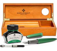 Coffret stylo plume Diplomat Aero vert avec encre, pointe M