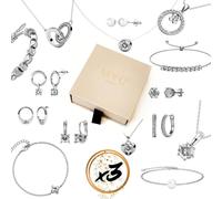 Coffret surprise contenant 3 bijoux ornés de cristaux autrichiens