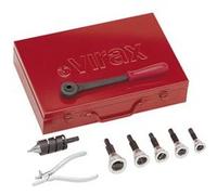 Coffret T-rax VIRAX clé à cliquet 5 outils Ø12 à 22 mm avec foret et pince à pointer - 252730 G